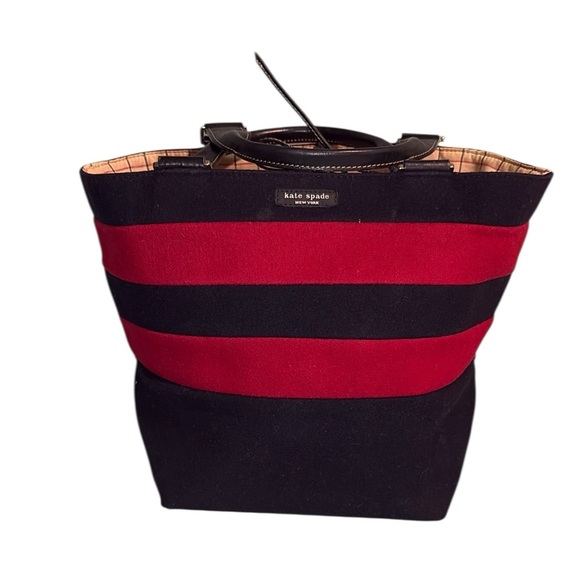 Kate Spade Red and Black Travel Tote Bag
